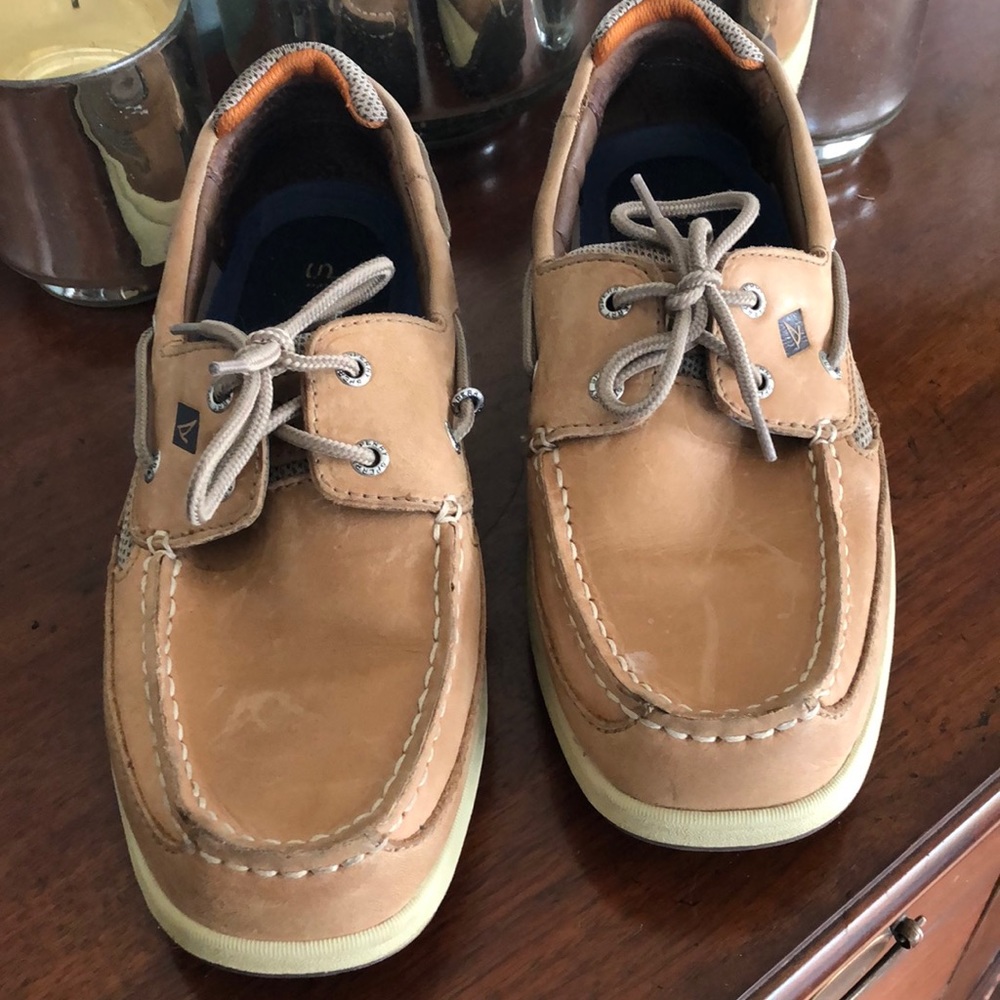 Men’s Sperry Top Sider, light tan leather